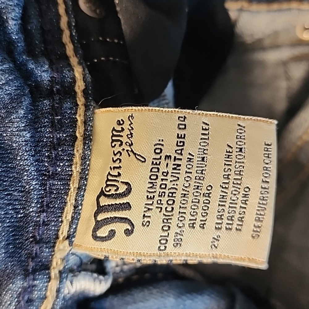 Miss Me  Boot Blue Jeans 98 % Cotton - Picture 9 of 12